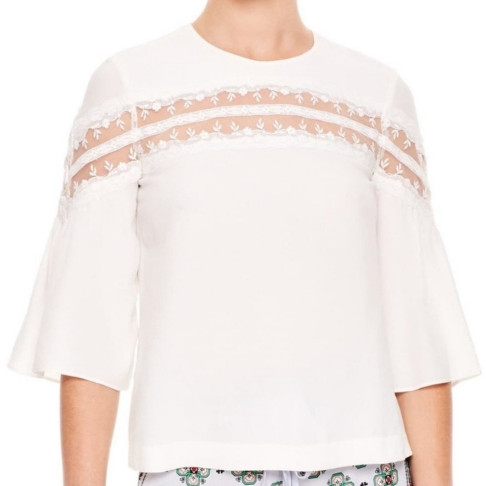 Brand new sandro adina top, never worn, closet clean out at great price! Size 2.